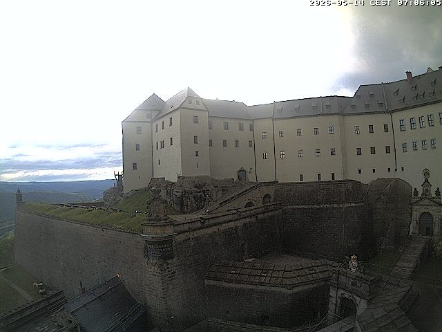 Archiv Foto Webcam Festung Königstein: Eingangsbereich