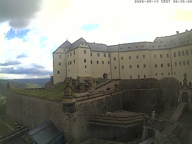 Archiv Foto Webcam Festung Königstein: Eingangsbereich