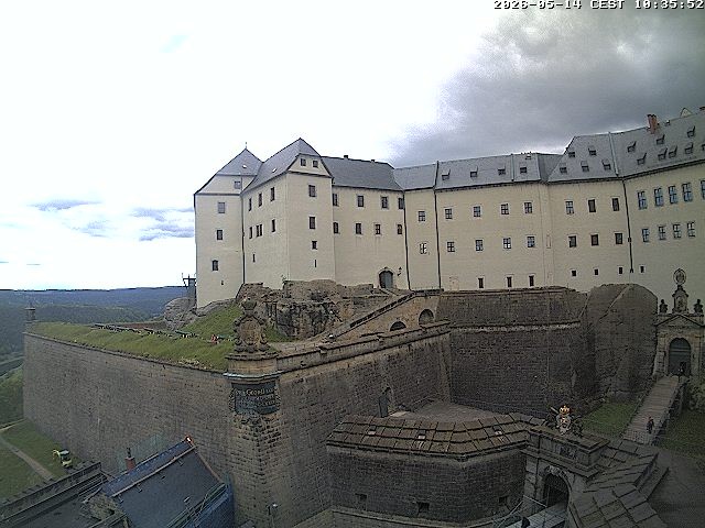 Archiv Foto Webcam Festung Königstein: Eingangsbereich
