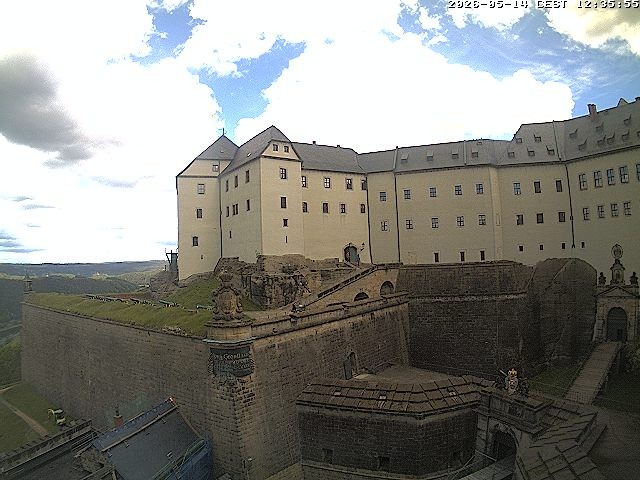 Archiv Foto Webcam Festung Königstein: Eingangsbereich