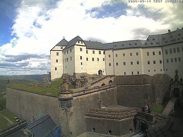 Archiv Foto Webcam Festung Königstein: Eingangsbereich