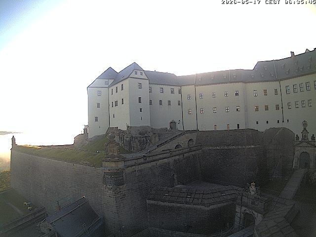 Archiv Foto Webcam Festung Königstein: Eingangsbereich