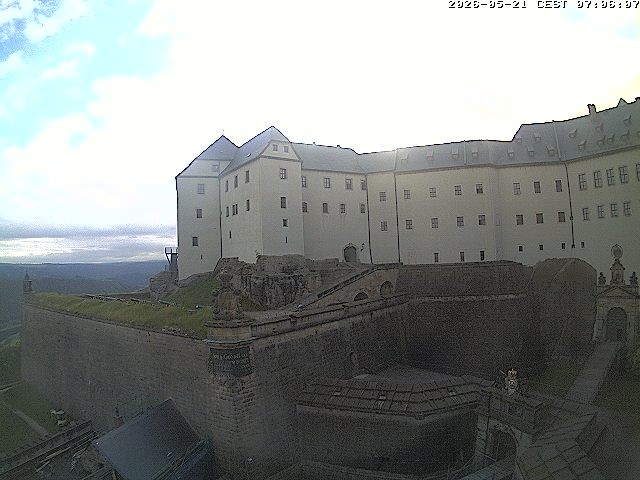 Archiv Foto Webcam Festung Königstein: Eingangsbereich