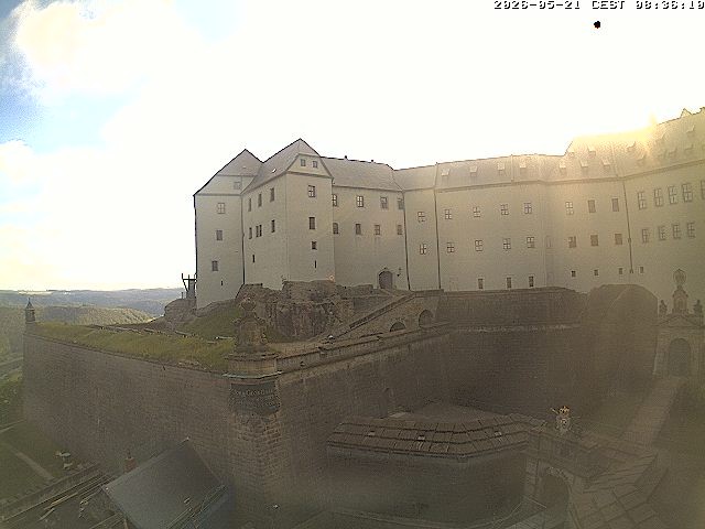 Archiv Foto Webcam Festung Königstein: Eingangsbereich