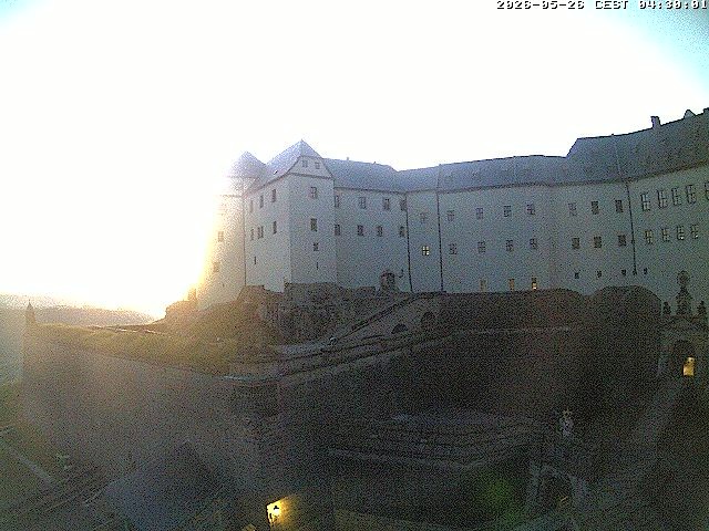 Archiv Foto Webcam Festung Königstein: Eingangsbereich
