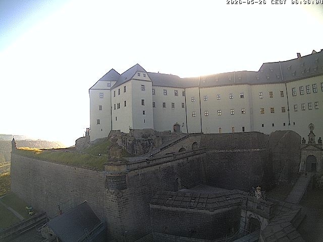 Archiv Foto Webcam Festung Königstein: Eingangsbereich