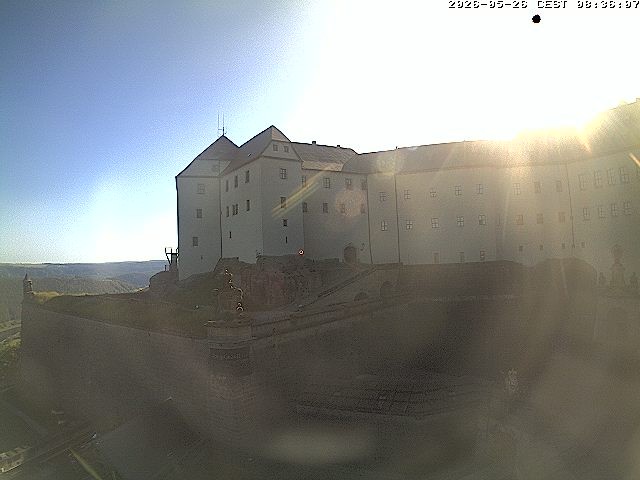 Archiv Foto Webcam Festung Königstein: Eingangsbereich