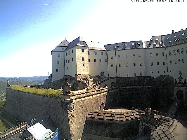 Archiv Foto Webcam Festung Königstein: Eingangsbereich
