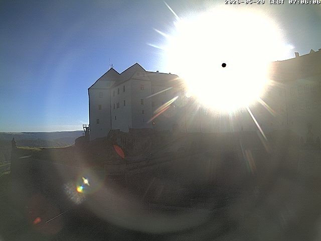 Archiv Foto Webcam Festung Königstein: Eingangsbereich