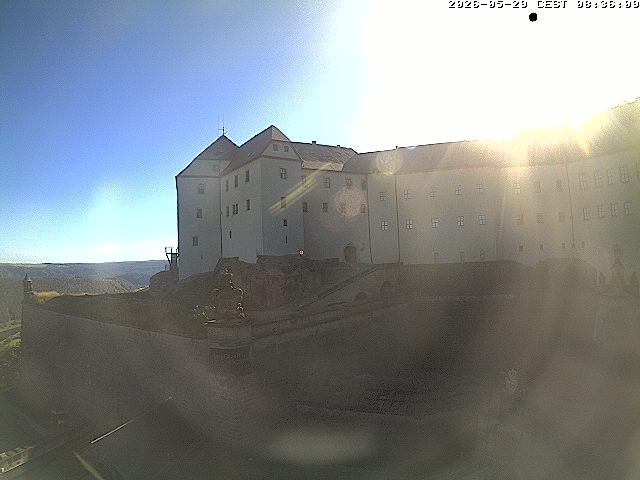 Archiv Foto Webcam Festung Königstein: Eingangsbereich