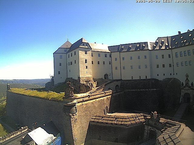 Archiv Foto Webcam Festung Königstein: Eingangsbereich
