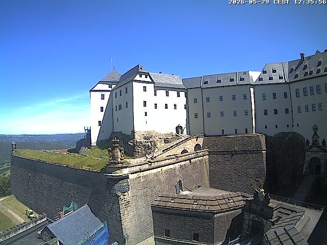Archiv Foto Webcam Festung Königstein: Eingangsbereich