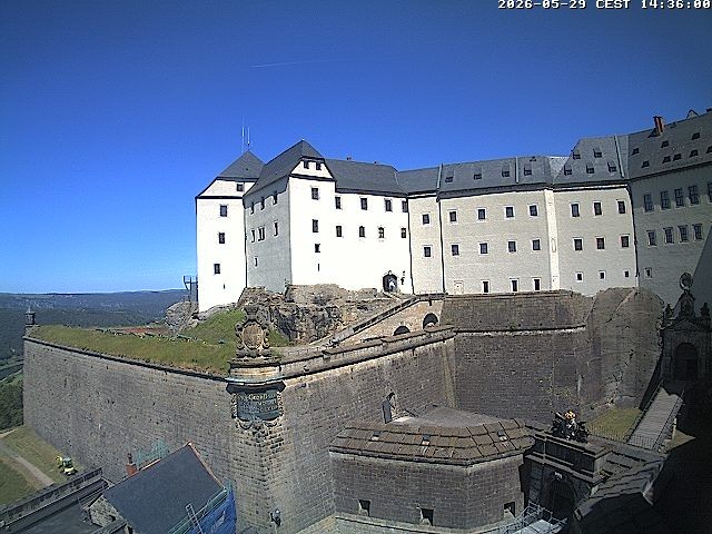 Archiv Foto Webcam Festung Königstein: Eingangsbereich