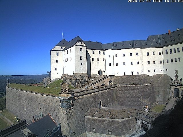 Archiv Foto Webcam Festung Königstein: Eingangsbereich