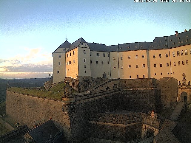 Archiv Foto Webcam Festung Königstein: Eingangsbereich