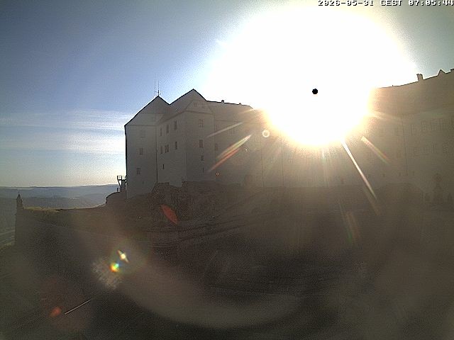 Archived image Webcam Fort Koenigstein entrance area