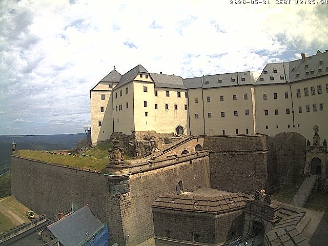 Archived image Webcam Fort Koenigstein entrance area