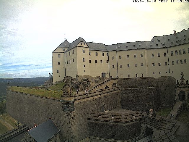 Archived image Webcam Fort Koenigstein entrance area