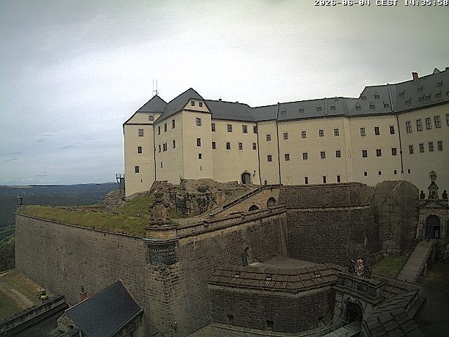 Archived image Webcam Fort Koenigstein entrance area