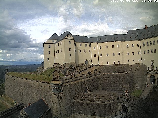 Archived image Webcam Fort Koenigstein entrance area