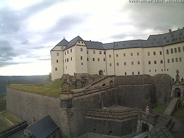 Archiv Foto Webcam Festung Königstein: Eingangsbereich