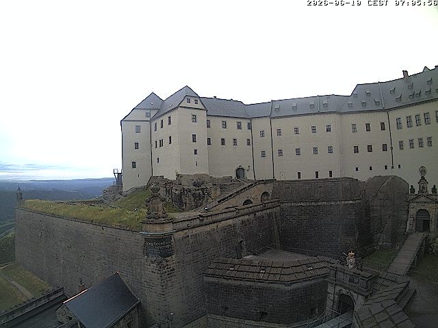 Archived image Webcam Fort Koenigstein entrance area