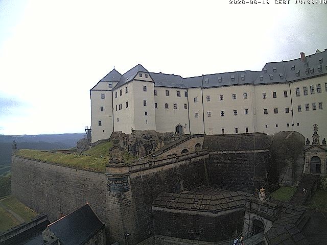Archiv Foto Webcam Festung Königstein: Eingangsbereich