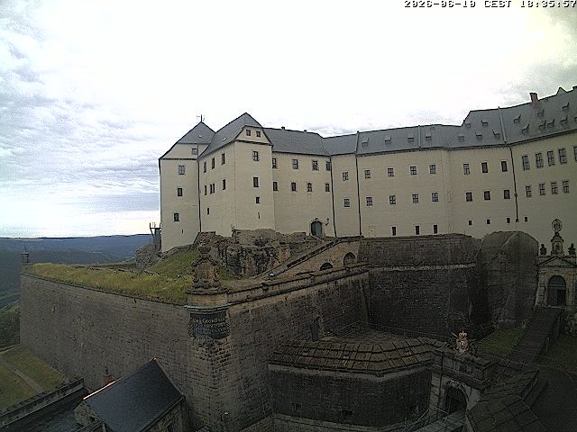 Archiv Foto Webcam Festung Königstein: Eingangsbereich