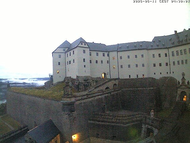Archiv Foto Webcam Festung Königstein: Eingangsbereich