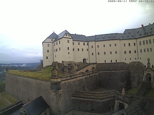 Archiv Foto Webcam Festung Königstein: Eingangsbereich