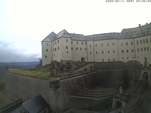 Archiv Foto Webcam Festung Königstein: Eingangsbereich