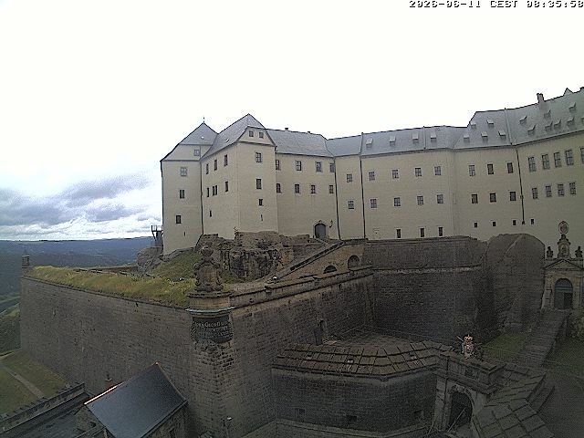 Archiv Foto Webcam Festung Königstein: Eingangsbereich