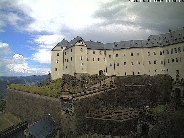 Archiv Foto Webcam Festung Königstein: Eingangsbereich