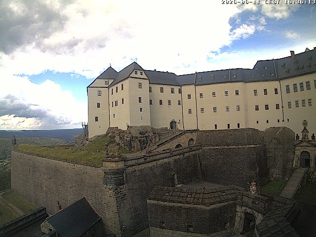 Archiv Foto Webcam Festung Königstein: Eingangsbereich