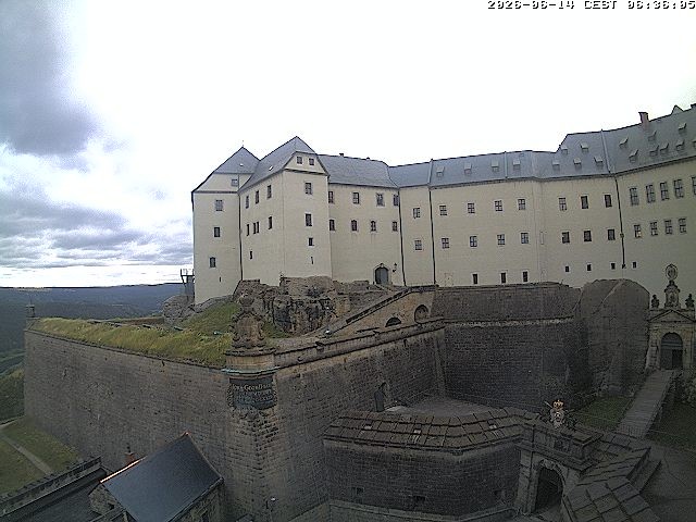 Archived image Webcam Fort Koenigstein entrance area