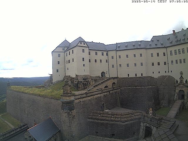 Archived image Webcam Fort Koenigstein entrance area
