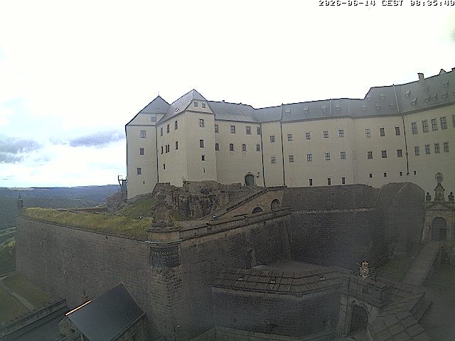Archived image Webcam Fort Koenigstein entrance area