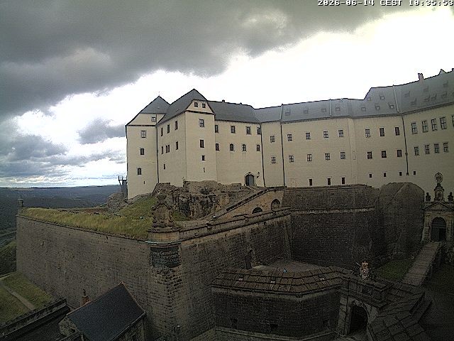 Archived image Webcam Fort Koenigstein entrance area