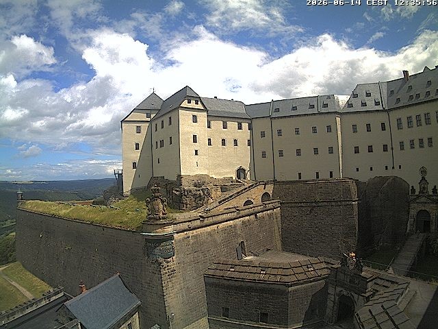 Archived image Webcam Fort Koenigstein entrance area