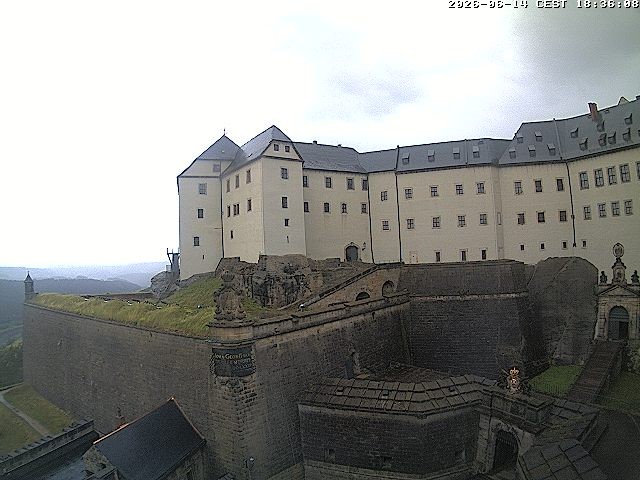 Archived image Webcam Fort Koenigstein entrance area