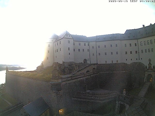 Archiv Foto Webcam Festung Königstein: Eingangsbereich