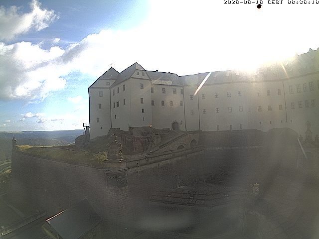 Archiv Foto Webcam Festung Königstein: Eingangsbereich