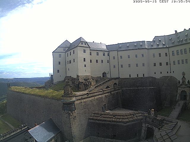 Archiv Foto Webcam Festung Königstein: Eingangsbereich