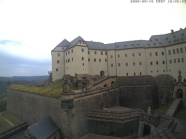 Archiv Foto Webcam Festung Königstein: Eingangsbereich