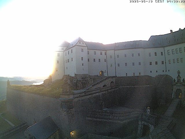 Archiv Foto Webcam Festung Königstein: Eingangsbereich