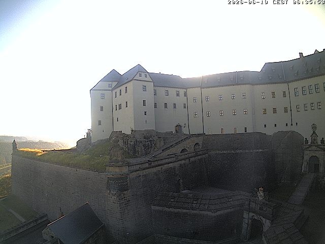 Archiv Foto Webcam Festung Königstein: Eingangsbereich