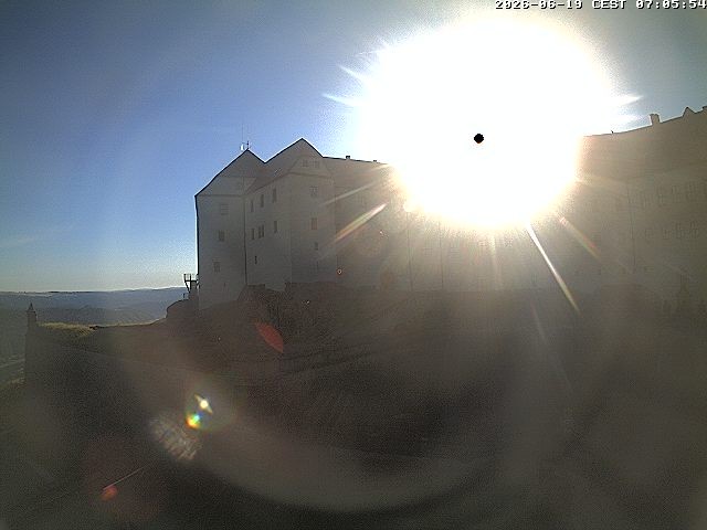 Archiv Foto Webcam Festung Königstein: Eingangsbereich