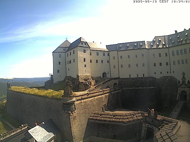 Archiv Foto Webcam Festung Königstein: Eingangsbereich