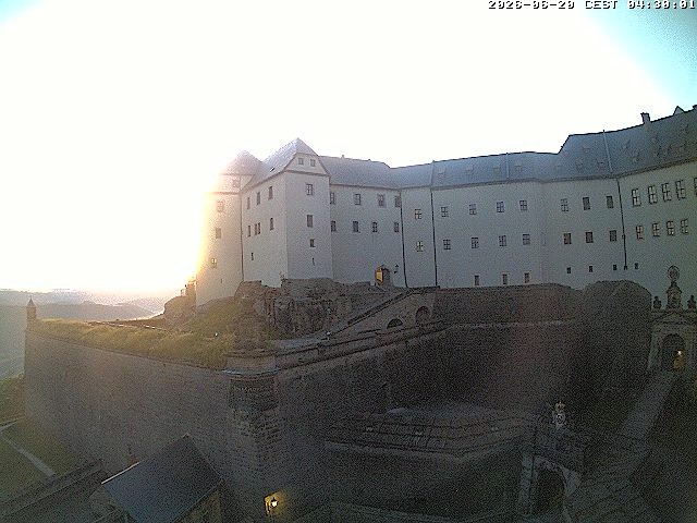 Archiv Foto Webcam Festung Königstein: Eingangsbereich