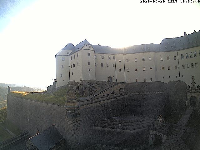 Archiv Foto Webcam Festung Königstein: Eingangsbereich